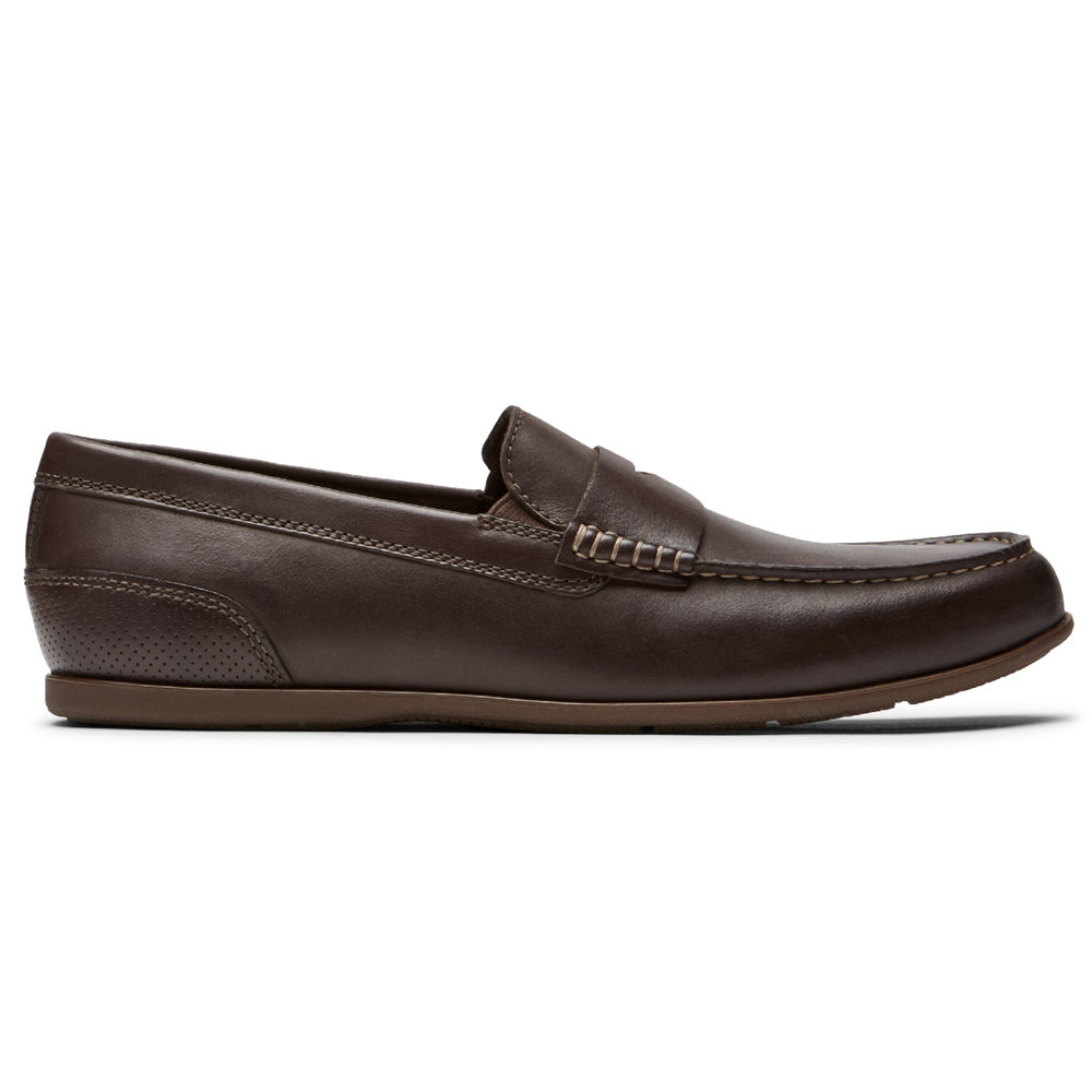 Rockport Slip-Ons Herre Mørke Brune - Malcom Penny - BPRJ50798